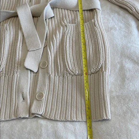Equipment Cream Belted Cardigan Sweater - Picture 2 of 15